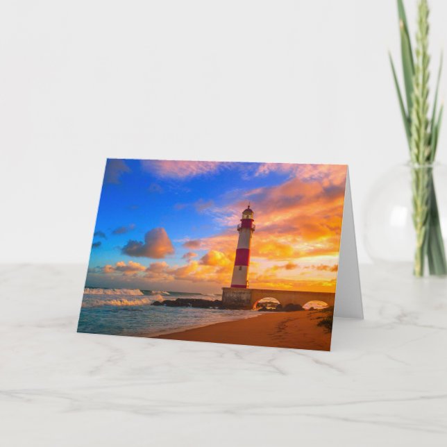 Fyrskåp | Itapuã Brasilien Lighthouse Kort (Framsida)