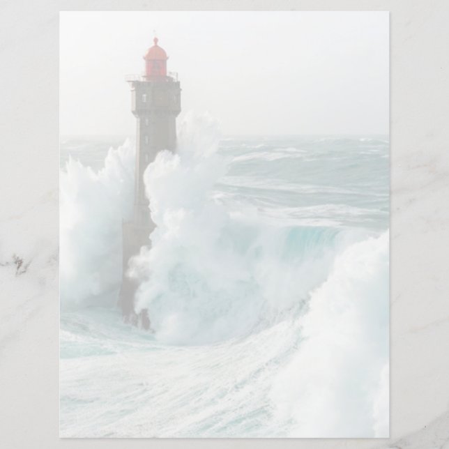 Fyrskåp | Jument Lighthouse Ouessant Frankrike (Framsida)