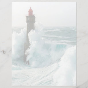 Fyrskåp Jument Lighthouse Ouessant Frankrike
