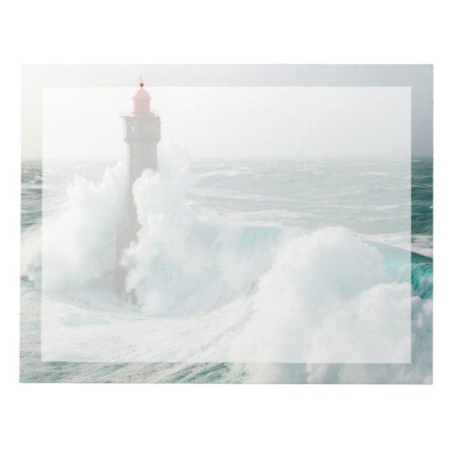 Fyrskåp | Jument Lighthouse Ouessant Frankrike Anteckningsblock (Framsida)