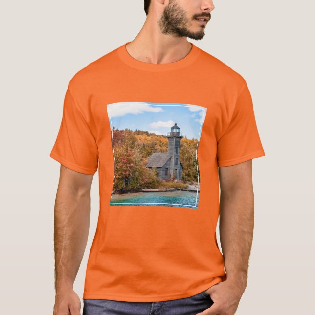 Fyrskåp | Kanalljus för stora ön Öster T Shirt (Framsida)