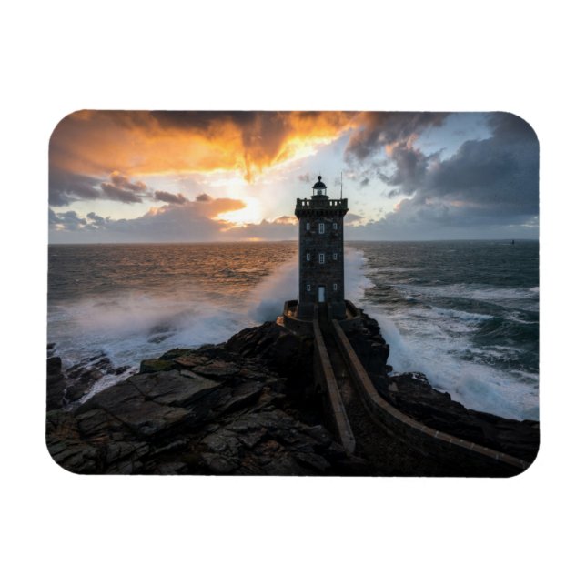 Fyrskåp | Le Conquet Kermorvan Lighthouse Magnet (Horisontell)