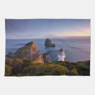 Fyrskåp Lighthouse Cape Brett Nya Zeeland Kökshandduk