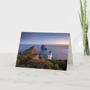 Fyrskåp Lighthouse Cape Brett Nya Zeeland Kort