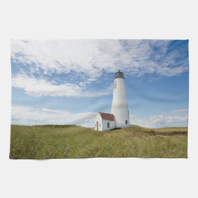 Fyrskåp | Lighthouse Massachusetts Kökshandduk (Horisontell)