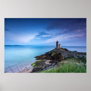 Fyrskåp Lighthouse Plouzané Frankrike Poster