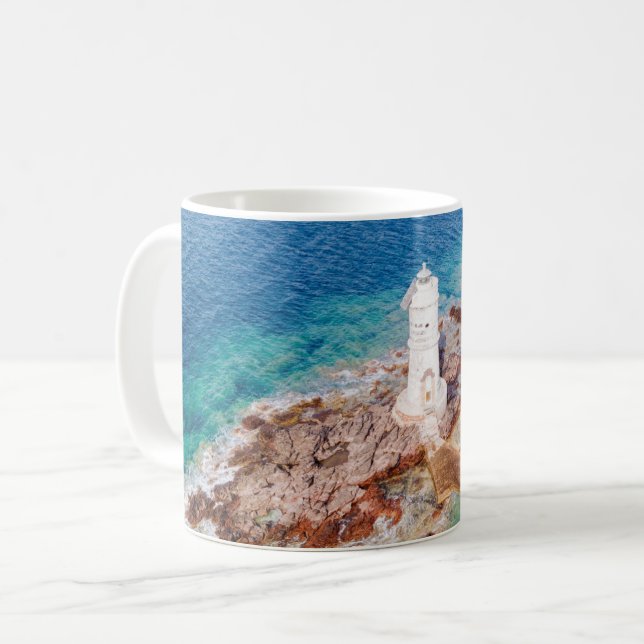 Fyrskåp | Mangiabarche Lighthouse Italien Kaffemugg (Framsida vänster)