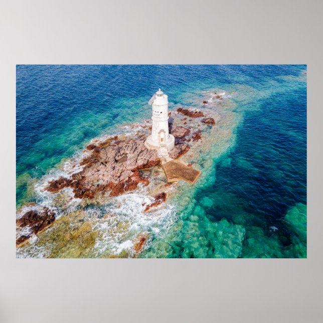 Fyrskåp | Mangiabarche Lighthouse Italien Poster (Framsidan)