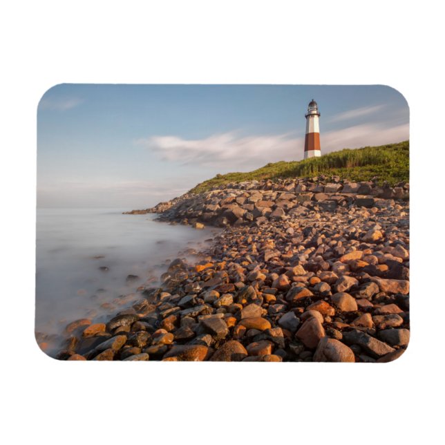 Fyrskåp | Montauk Point Long Island Magnet (Horisontell)