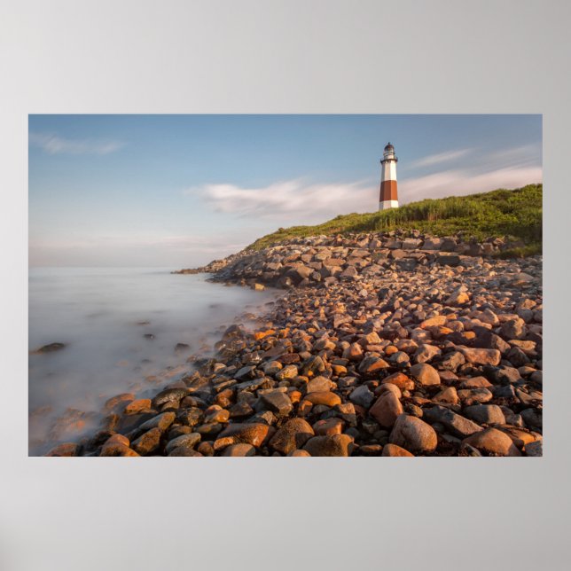 Fyrskåp | Montauk Point Long Island Poster (Framsidan)