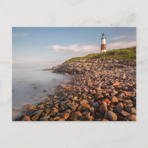 Fyrskåp Montauk Point Long Island Vykort