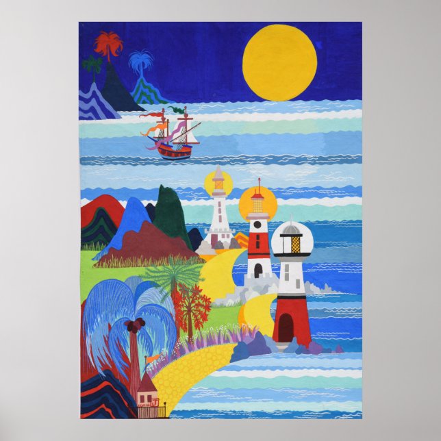 Fyrskåp och Leo Frakt Poster (Framsidan)