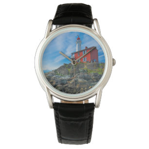 Fyrskåp ön Victoria Harbor Vancouver Armbandsur