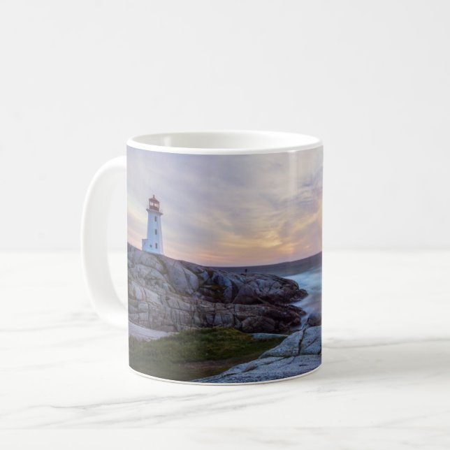 Fyrskåp | Peggy's Cove Lighthouse Nova Scotia Kaffemugg (Framsida vänster)