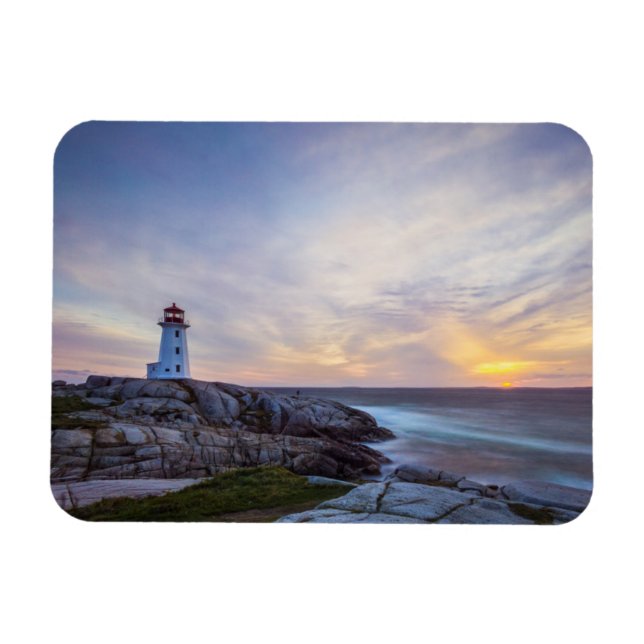 Fyrskåp | Peggy's Cove Lighthouse Nova Scotia Magnet (Horisontell)