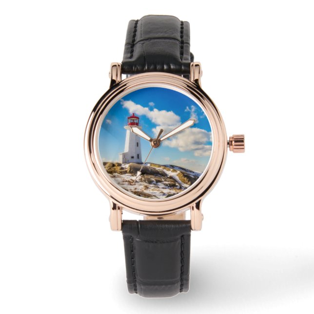 Fyrskåp | Peggy's Cove Nova Scotia Armbandsur (Framsida)