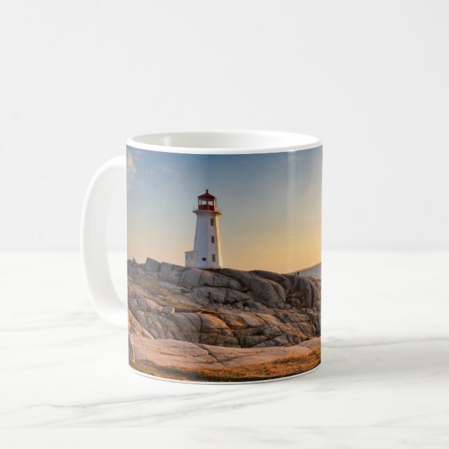 Fyrskåp | Peggy's Cove Nova Scotia Kaffemugg (Framsida vänster)