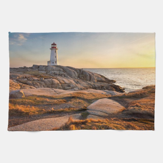 Fyrskåp | Peggy's Cove Nova Scotia Kökshandduk (Horisontell)