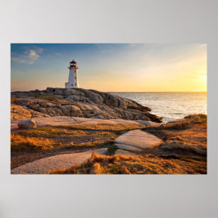 Fyrskåp Peggy's Cove Nova Scotia Poster