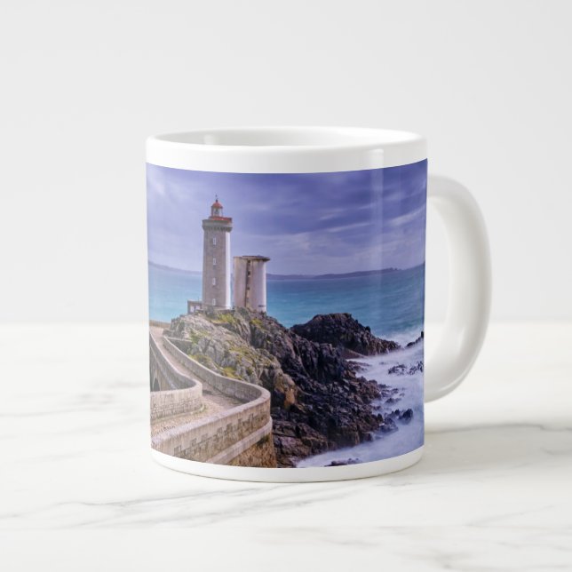 Fyrskåp | Petit Minou Lighthouse Frankrike Jumbo Mugg (Framsida höger)