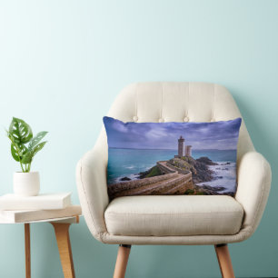 Fyrskåp Petit Minou Lighthouse Frankrike Lumbarkudde