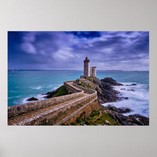 Fyrskåp Petit Minou Lighthouse Frankrike Poster