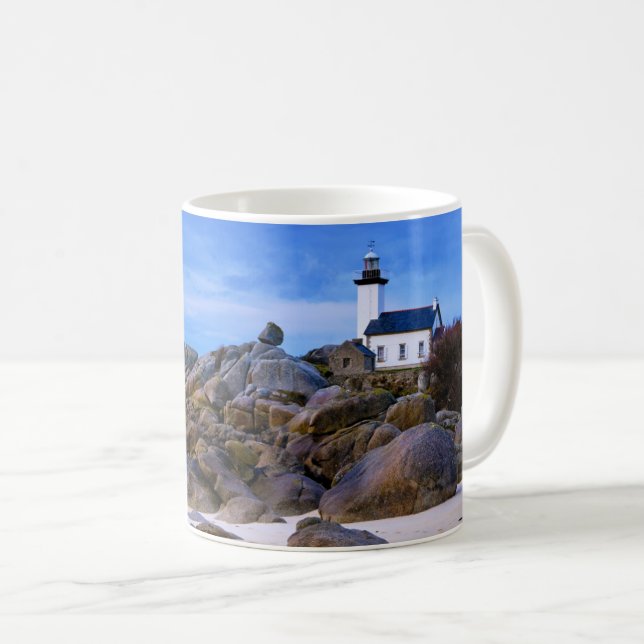 Fyrskåp | Phare de Pontusval Frankrike Finistere Kaffemugg (Framsida höger)