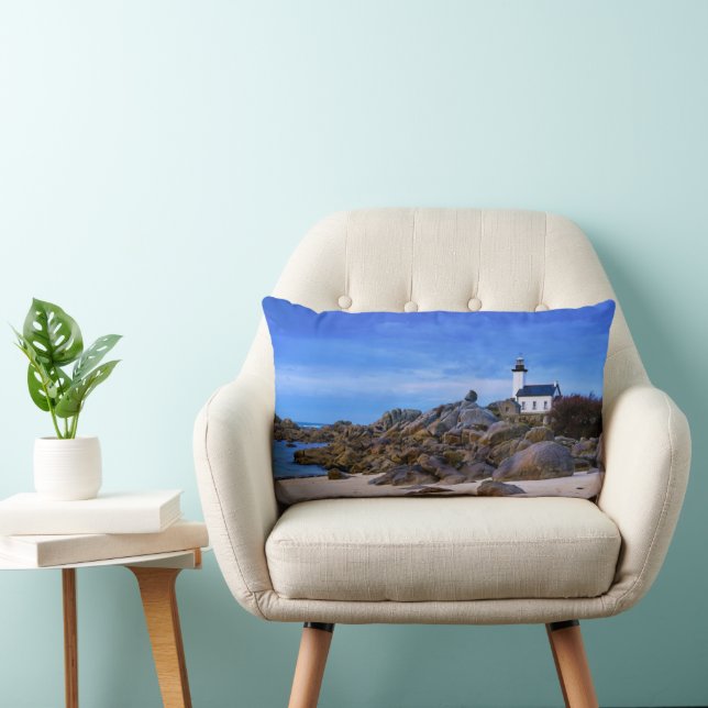 Fyrskåp | Phare de Pontusval Frankrike Finistere Lumbarkudde (Stol)