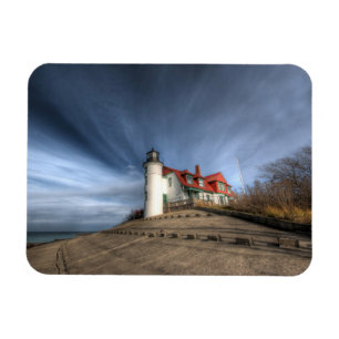 Fyrskåp Point Betsie Sjö Michigan Magnet