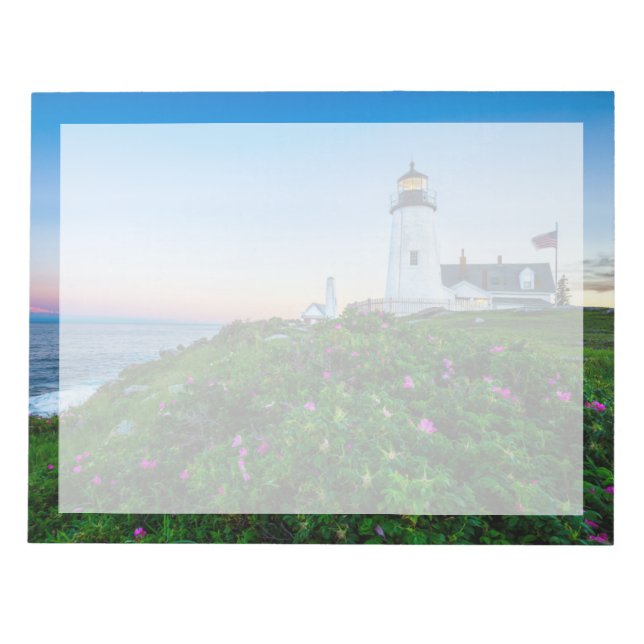 Fyrskåp | Point Lighthouse Bristol Maine Anteckningsblock (Framsida)