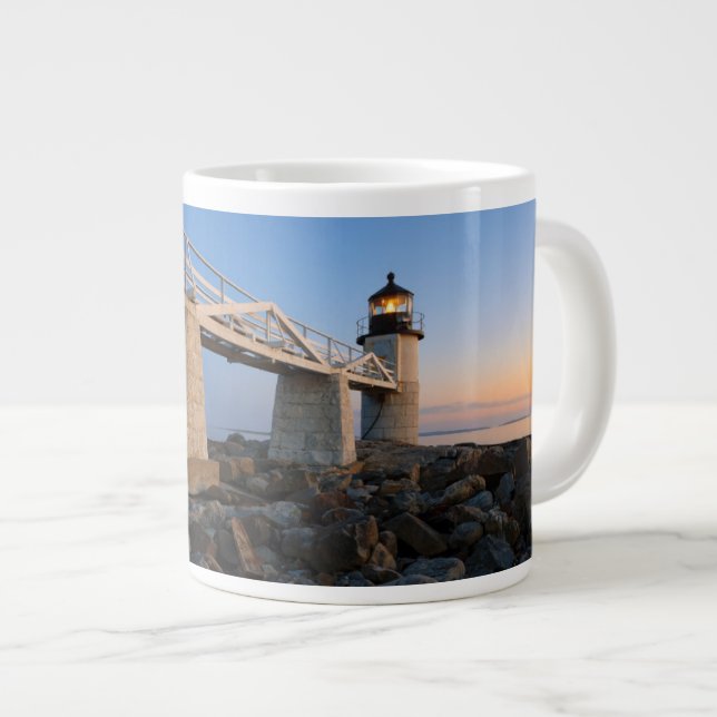 Fyrskåp | Port Clyde Maine Lighthouse Jumbo Mugg (Framsida höger)