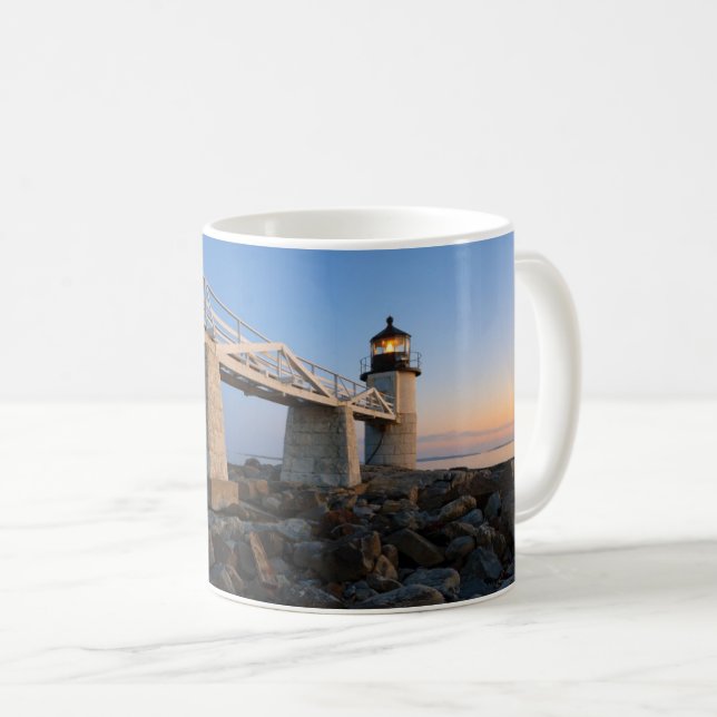 Fyrskåp | Port Clyde Maine Lighthouse Kaffemugg (Framsida höger)