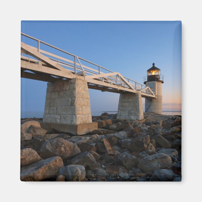 Fyrskåp | Port Clyde Maine Lighthouse Magnet (Framsidan)