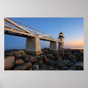 Fyrskåp Port Clyde Maine Lighthouse Poster
