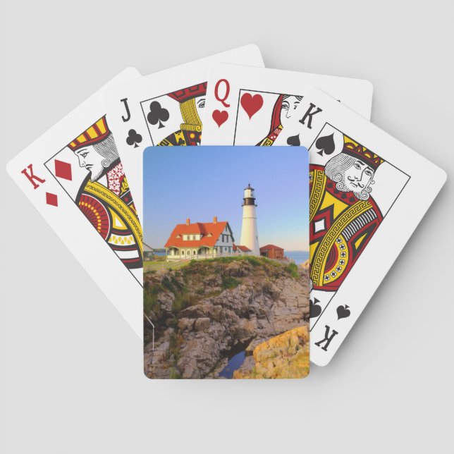 Fyrskåp | Rockport Lighthouse Maine Casinokort (Baksidan)