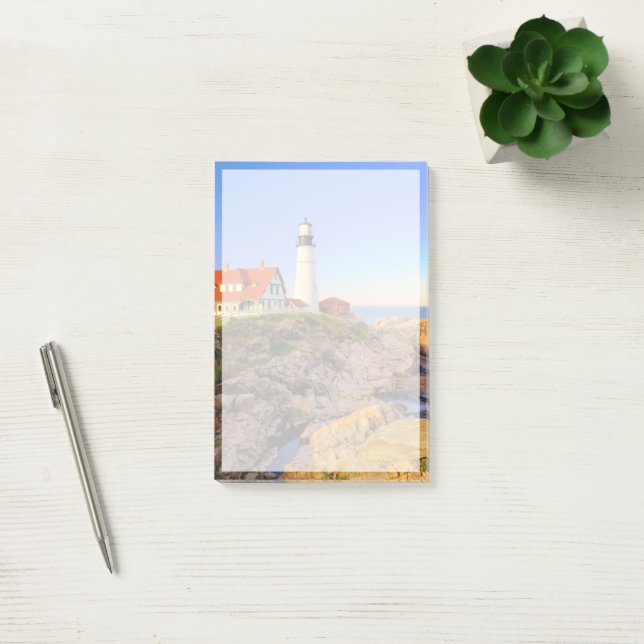 Fyrskåp | Rockport Lighthouse Maine Post-it Block (Kontor)