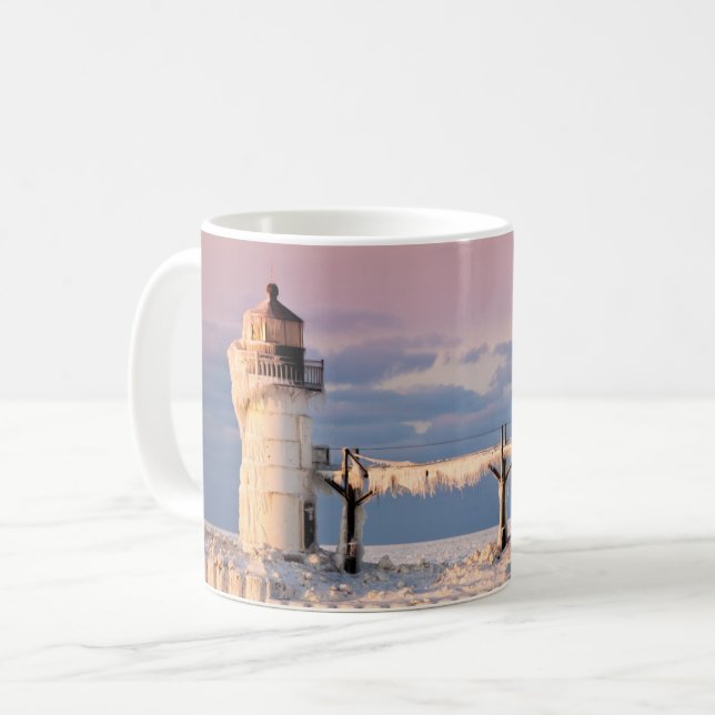 Fyrskåp | Sjö Michigan Lighthouse Kaffemugg (Framsida vänster)