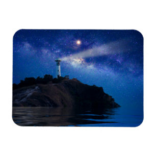 Fyrskåp Starry Night Lighthouse Magnet