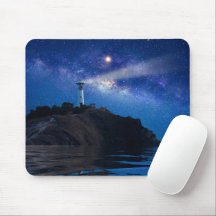 Fyrskåp Starry Night Lighthouse Musmatta
