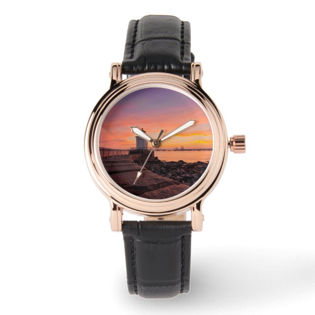 Fyrskåp | Sydporland, Maine Armbandsur (Framsida)