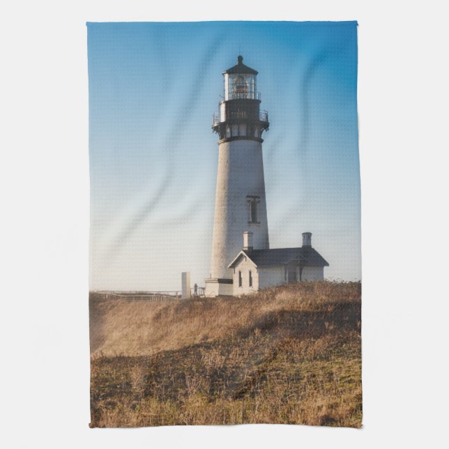 Fyrskåp | Yaquina Head Lighthouse Oregon Kökshandduk (Vertikal)