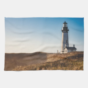 Fyrskåp Yaquina Head Lighthouse Oregon Kökshandduk