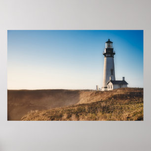 Fyrskåp Yaquina Head Lighthouse Oregon Poster