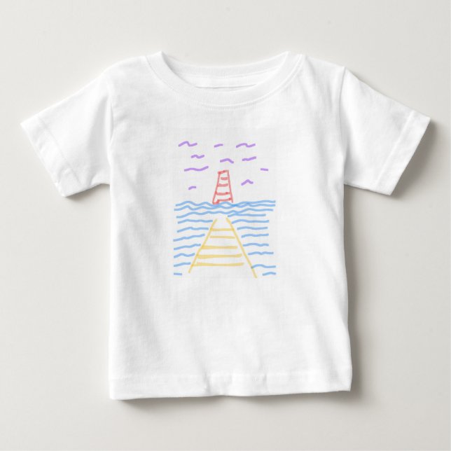 Fyrskåpet och Pier T-Shirt (Framsida)