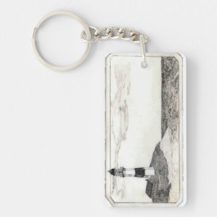 Fyrsnäckskalsarbete Keychain