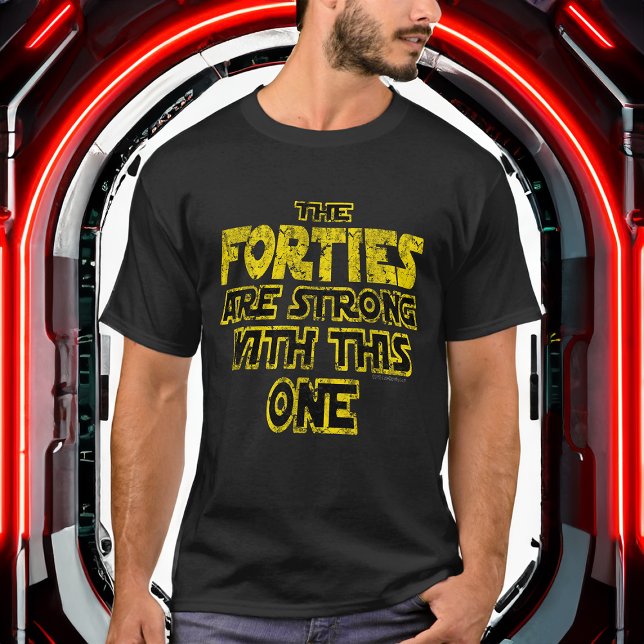 Fyrtiderna är Starka, 40:e Retro 1980-talet T Shirt (40th birthday shirt retro 1980s)