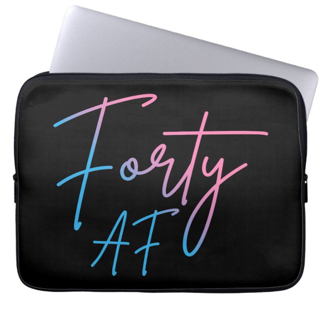 Fyrtio AF II - Födelsedagspresent Laptop Fodral (Framsidan)