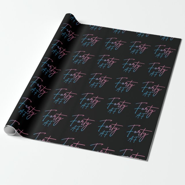 Fyrtio AF II - Födelsedagspresent Presentpapper (Utrullad)