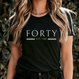 Fyrtio år 40:e födelsetalen t shirt