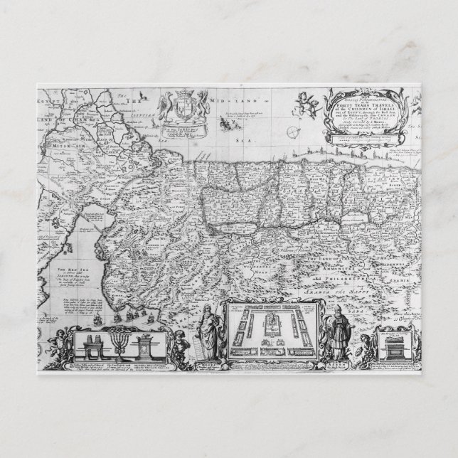 Fyrtio år av israeliternas resor vykort (Framsida)